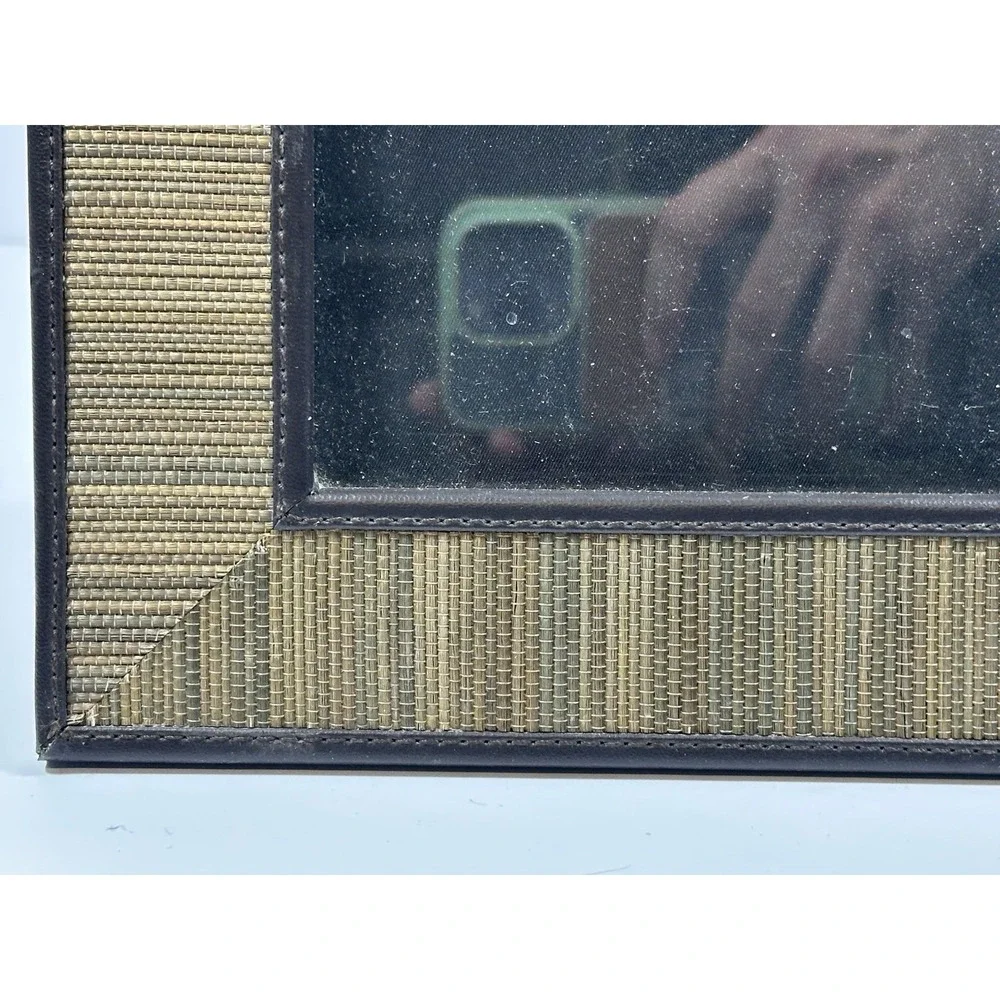 Picture Frame Square Vintage 5 X 5 Brown Woven Texture Rattan-Like *Multiples*
